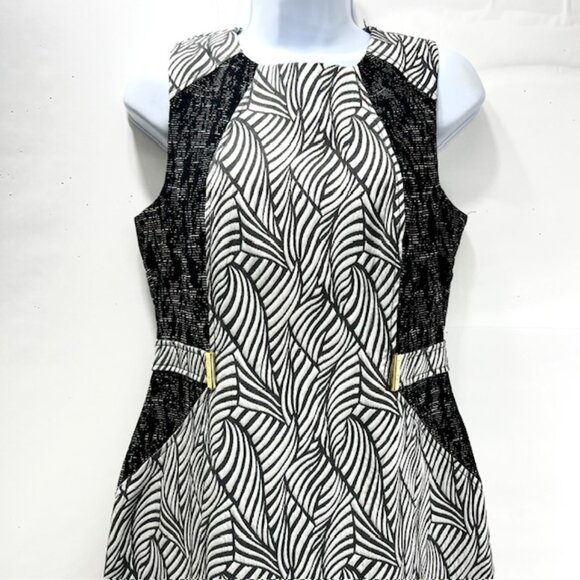 Calvin Klein Dresses & Skirts - New with tag Calvin Klein dress for office work or casual wear black white (14)